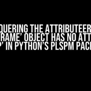 Conquering the AttributeError: ‘DataFrame’ object has no attribute ‘map’ in Python’s PLSPM Package